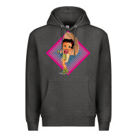 Charcoal Heather betty boop Premium Hoodie - artisFamous