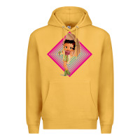 Mustard betty boop Premium Hoodie - artisFamous