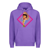 Purple betty boop Premium Hoodie - artisFamous