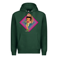 Sports Green betty boop Premium Hoodie - artisFamous