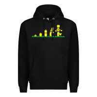 Black evolution of lego Premium Hoodie - artisFamous