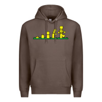 Coffee evolution of lego Premium Hoodie - artisFamous
