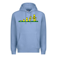 Colony Blue evolution of lego Premium Hoodie - artisFamous