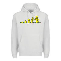Dove Grey evolution of lego Premium Hoodie - artisFamous