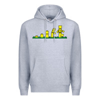 Heather Grey evolution of lego Premium Hoodie - artisFamous