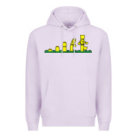 Lilac evolution of lego Premium Hoodie - artisFamous