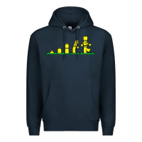 Navy evolution of lego Premium Hoodie - artisFamous