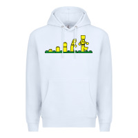 White evolution of lego Premium Hoodie - artisFamous