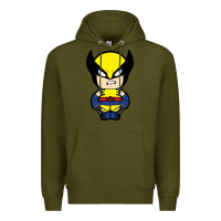 Army Green wolverine Premium Hoodie - artisFamous