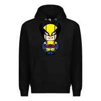 Black wolverine Premium Hoodie - artisFamous
