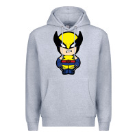 Heather Grey wolverine Premium Hoodie - artisFamous