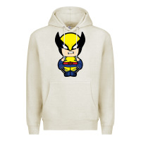 Oatmeal Heather wolverine Premium Hoodie - artisFamous