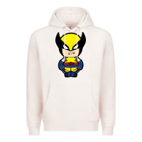 Pale Pink wolverine Premium Hoodie - artisFamous