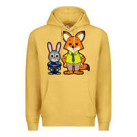 Antique Gold zootopia duo chibi Premium Hoodie - artisFamous