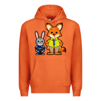 Carrot zootopia duo chibi Premium Hoodie - artisFamous