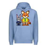 Colony Blue zootopia duo chibi Premium Hoodie - artisFamous