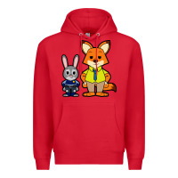 Red zootopia duo chibi Premium Hoodie - artisFamous