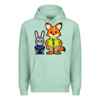 Seafoam zootopia duo chibi Premium Hoodie - artisFamous