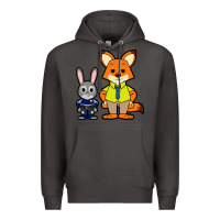 Smoke zootopia duo chibi Premium Hoodie - artisFamous