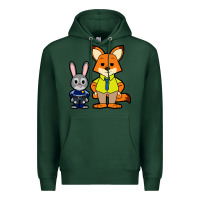 Sports Green zootopia duo chibi Premium Hoodie - artisFamous