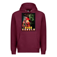 Burgundy canelo boxing Premium Hoodie - artisFamous