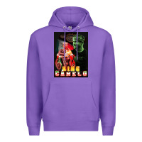 Purple canelo boxing Premium Hoodie - artisFamous