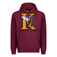 Burgundy kalamazoo college Premium Hoodie - artisFamous
