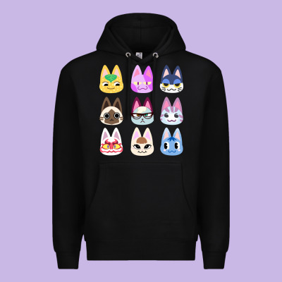 Animal Crossing Cute Cats Animal Crossing New Horizons Premium Hoodie Designed By Artisfamous