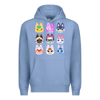 Colony Blue animal crossing cute cats animal crossing new horizons Premium Hoodie - artisFamous