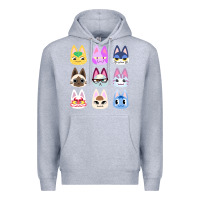 Heather Grey animal crossing cute cats animal crossing new horizons Premium Hoodie - artisFamous