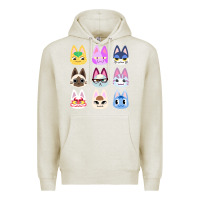 Oatmeal Heather animal crossing cute cats animal crossing new horizons Premium Hoodie - artisFamous