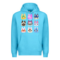 Ocean Blue animal crossing cute cats animal crossing new horizons Premium Hoodie - artisFamous