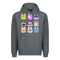Rock animal crossing cute cats animal crossing new horizons Premium Hoodie - artisFamous
