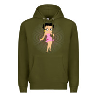 Army Green betty boop Premium Hoodie - artisFamous