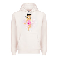 Pale Pink betty boop Premium Hoodie - artisFamous