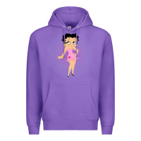 Purple betty boop Premium Hoodie - artisFamous