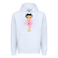 White betty boop Premium Hoodie - artisFamous