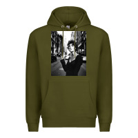 Army Green linda evangelista fashion model Premium Hoodie - artisFamous