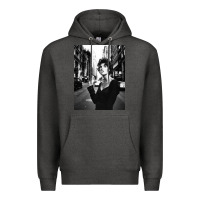 Charcoal Heather linda evangelista fashion model Premium Hoodie - artisFamous