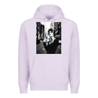 Lilac linda evangelista fashion model Premium Hoodie - artisFamous