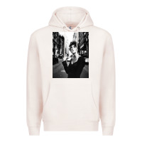 Pale Pink linda evangelista fashion model Premium Hoodie - artisFamous
