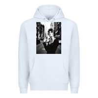 White linda evangelista fashion model Premium Hoodie - artisFamous