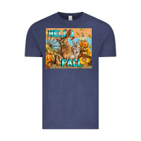 Vintage Denim Hello Fall Rabbit Vintage Tee - LillyAllenDesigns