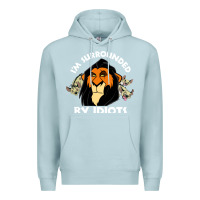 Blue Mist surrounded by idiots book Premium Hoodie - artisFamous
