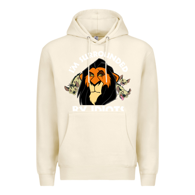 Surrounded By Idiots Book Premium Hoodie by artisFamous | Teevron