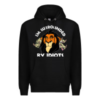 Black surrounded by idiots book Premium Hoodie - artisFamous