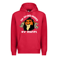Cardinal surrounded by idiots book Premium Hoodie - artisFamous