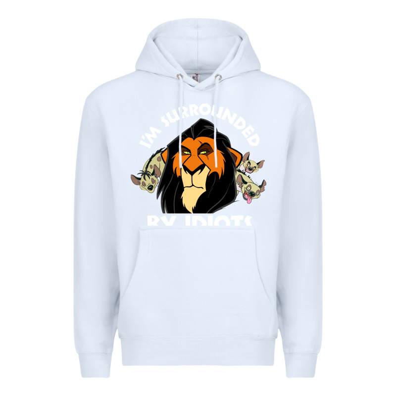 Surrounded By Idiots Book Premium Hoodie by artisFamous | Teevron