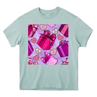 Arona valentines day gift box and cookie seamless pattern Heavy Core Tee - BundleAndBundleShop