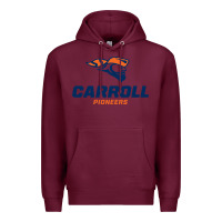 Burgundy carroll university pioneers Premium Hoodie - artisFamous